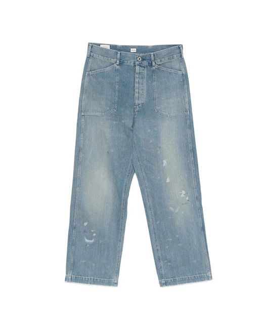 Chimala Blue Distressed-Effect Jeans for men