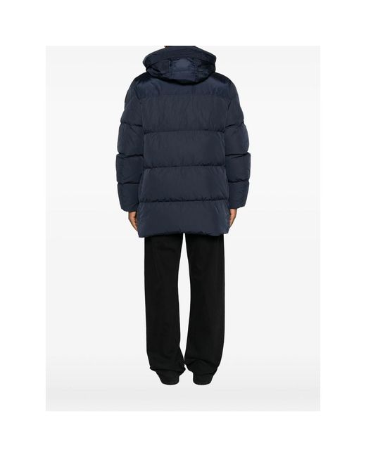 Parajumpers Blue Quilted Hooded Jacket for men