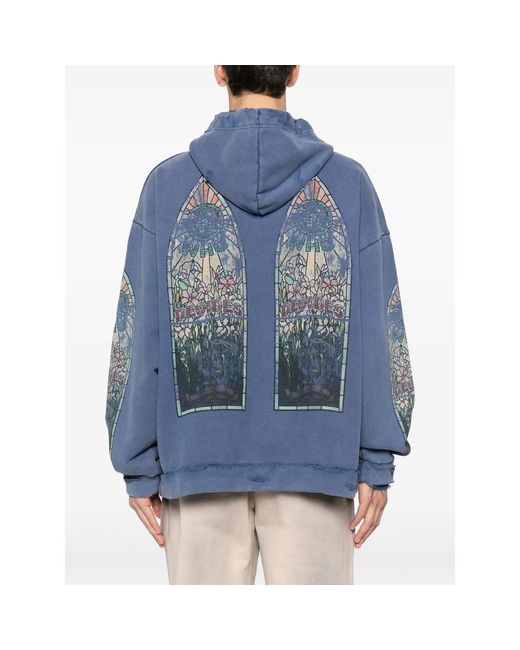 Who Decides War Blue Kangaroo-Pocket Hoodie for men