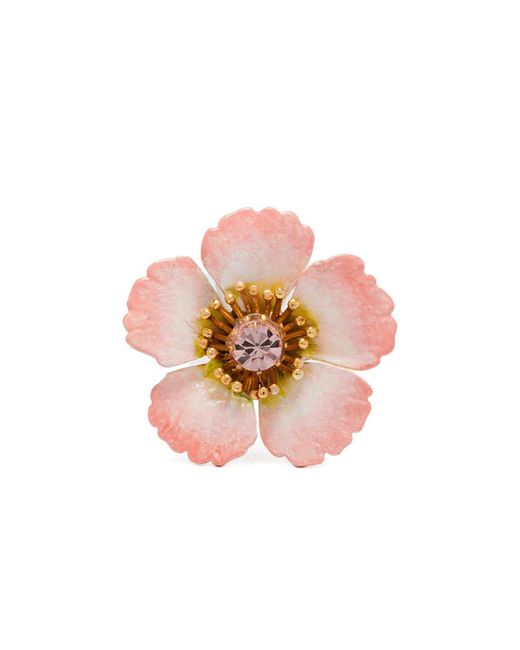 Jennifer Behr Pink Deb Flower Earrings