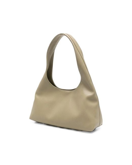 A.P.C. Gray A. P.C. Logo-Print Leather Tote Bag