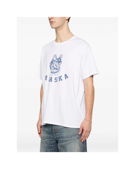 WILD DONKEY White Alaska Graphic T-Shirt for men