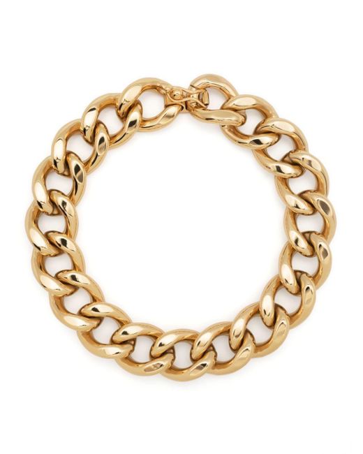 Isabel Marant Metallic Chunky Curb-Chain Necklace