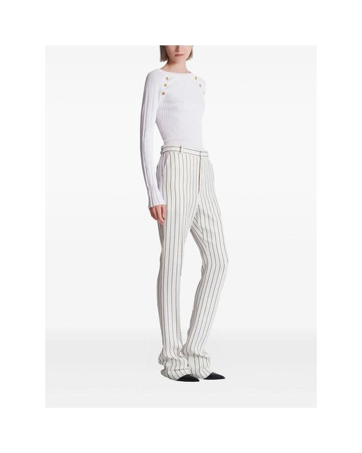 Balmain White Trousers