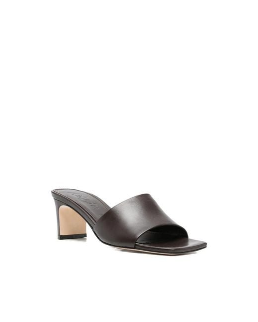 Aeyde Black Heeled Mules