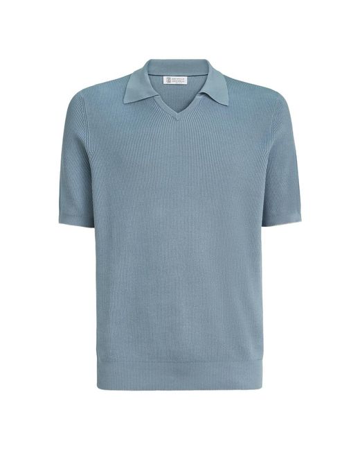 Brunello Cucinelli Blue T-Shirts & Vests for men