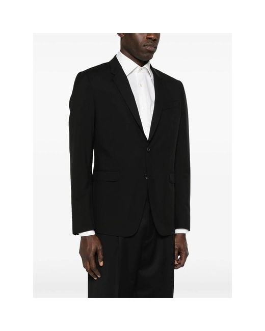 Reveres 1949 Black Single-Breasted Blazer for men