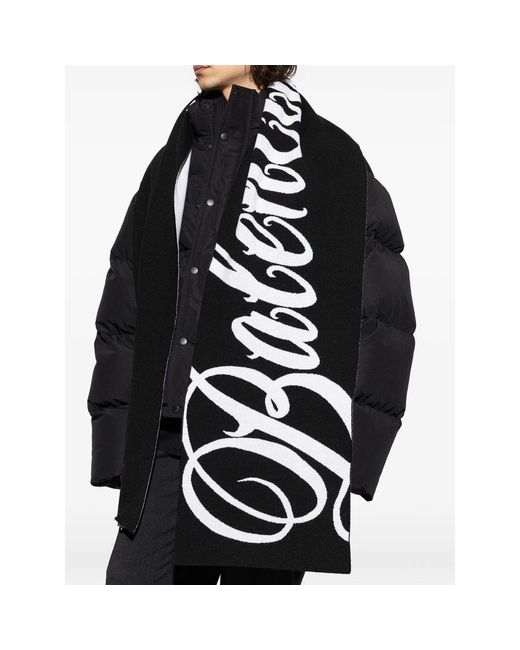 Balenciaga Black Scarves for men