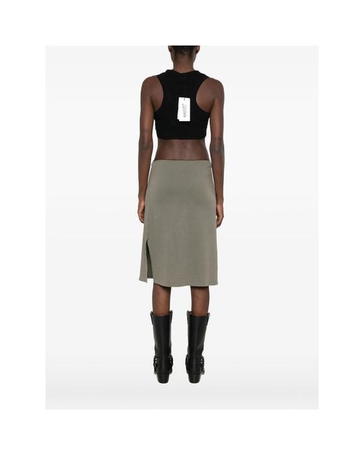 Jean Paul Gaultier Black Logo-Detail Cropped Top