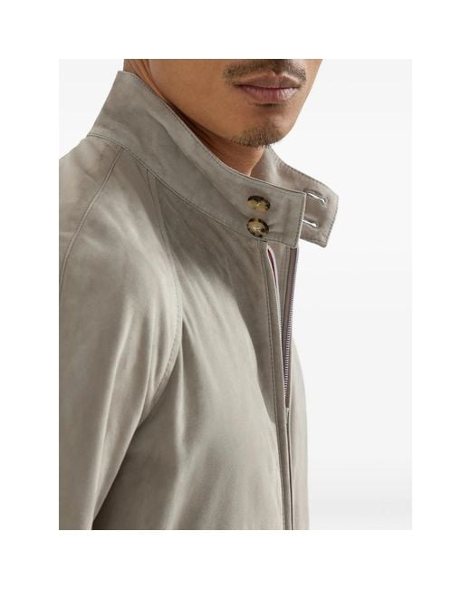 Brunello Cucinelli Gray Neutrals Jackets for men