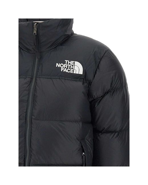The North Face Black Lightweight Puffer Jacket With High Collar