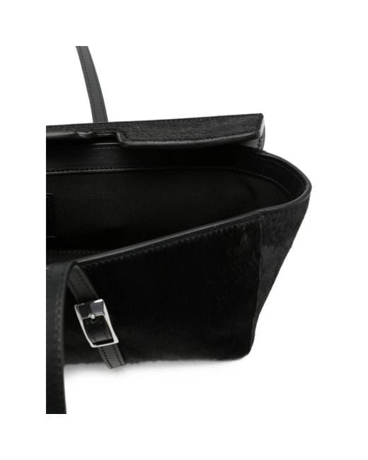 Elleme Black Le Bateau Calf Leather Shoulder Bag