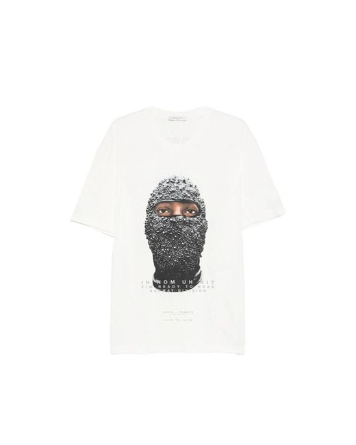 Ih Nom Uh Nit White Graphic Print T-Shirt for men