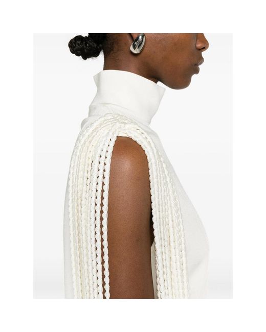 Alaïa White Alaïa Neutrals Dresses