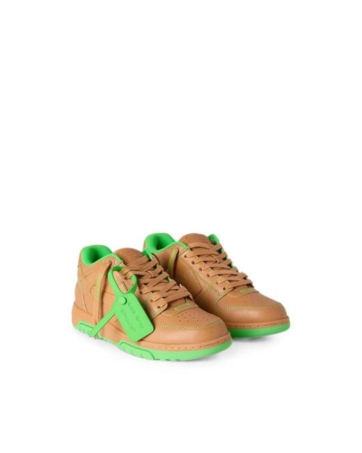 Off-White c/o Virgil Abloh Green Out Of Office Sneakers for men