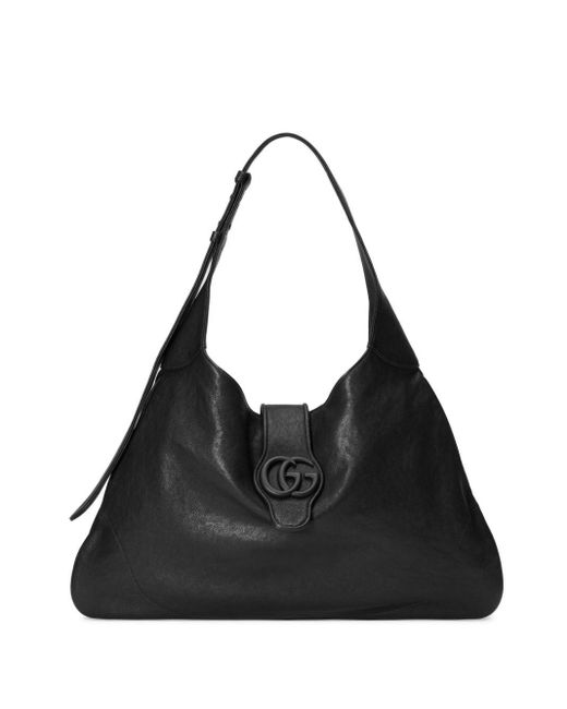 Gucci Black Aphrodite Large Shoulder Bag