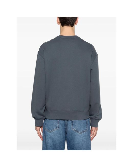 Maison Kitsuné Blue Sweatshirt Organic Cotton for men