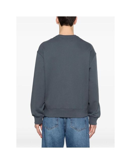 Maison Kitsuné Blue Sweatshirt Organic Cotton for men