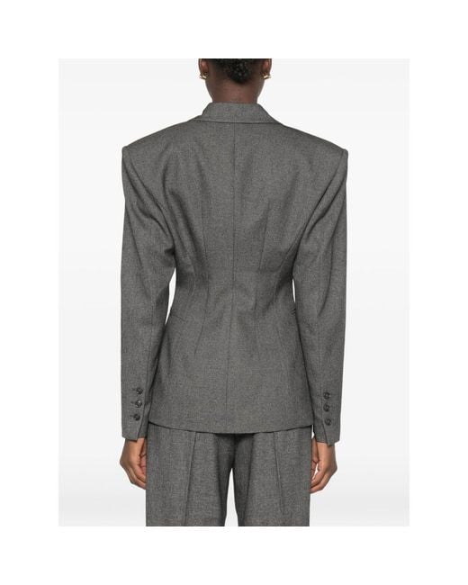 ANDAMANE Gray Toni Single-Breasted Blazer