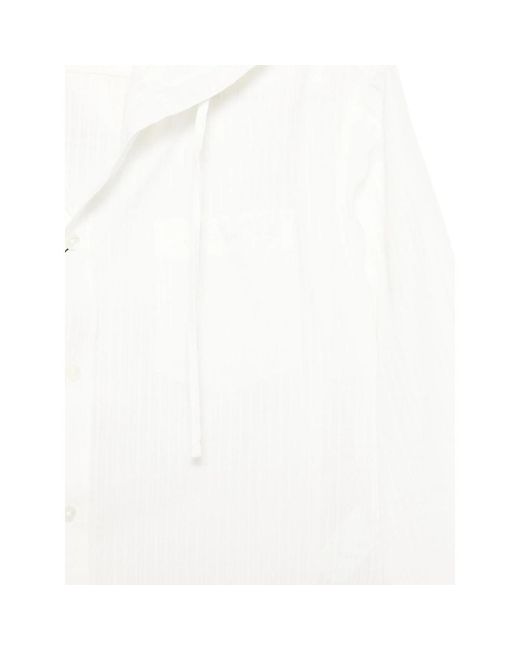 DUNST White Hooded Shirt for men