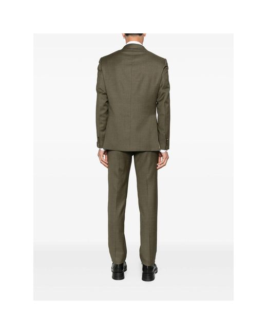 Caruso Green Double-Breasted Suit for men