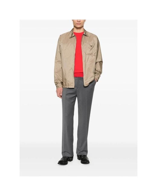 Prada Natural Neutrals Shirts for men