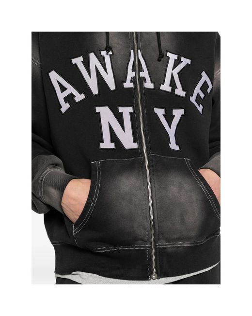 Awake Couture Black Zip-Up Hoodie for men