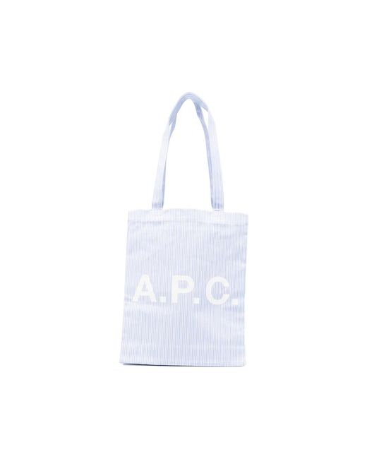 A.P.C. White Tote Bags