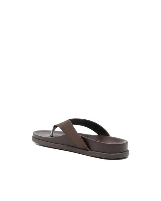 Ancient Greek Sandals Brown Sandals Charys Satin
