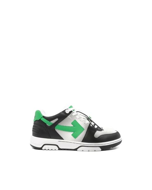 Off-White c/o Virgil Abloh Green Off Out Of Office Sneakers for men