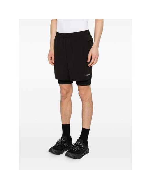 Calvin Klein Black Water-Repelent Shorts for men