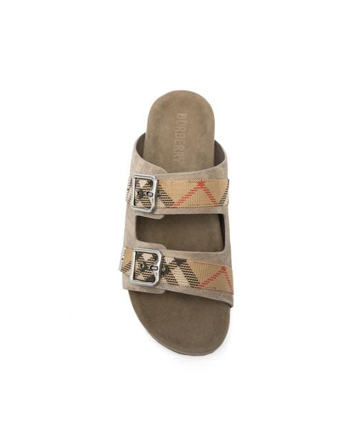 Burberry Natural Neutrals Sandals for men