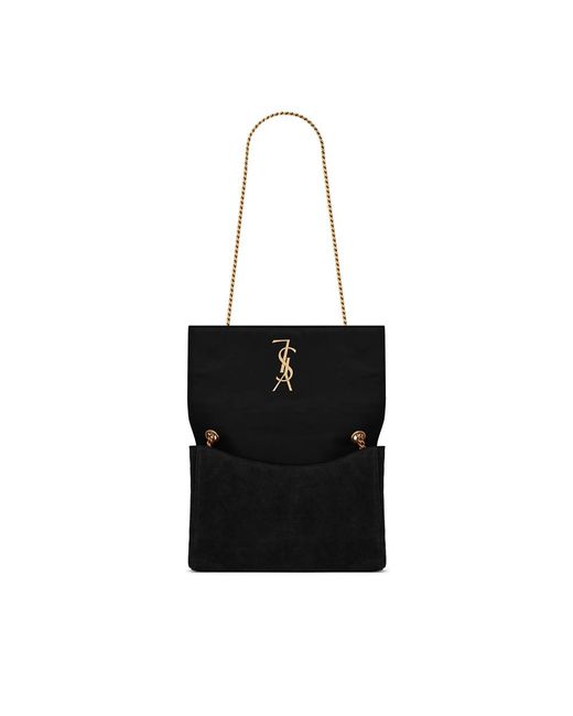 Saint Laurent Black Medium Kate Logo-Plaque Shoulder Bag