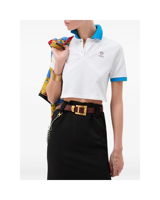 Versace Blue Tops