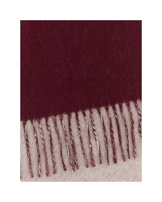 Vivienne Westwood Red Orb-Motif Fringed Scarf