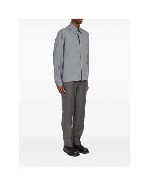 MM6 by Maison Margiela Gray Zip-Up Cotton Jacket for men