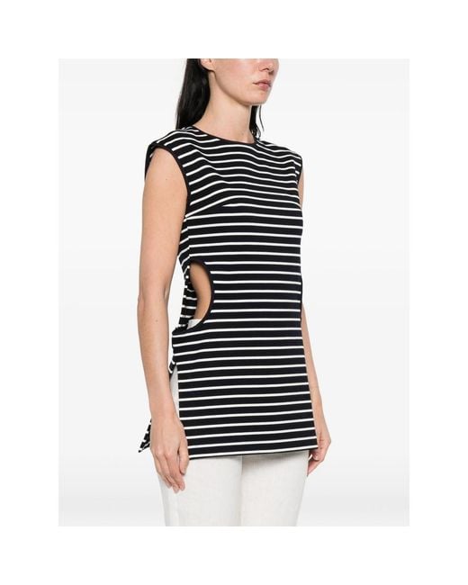 Seafarer Black Striped Pocket Dress