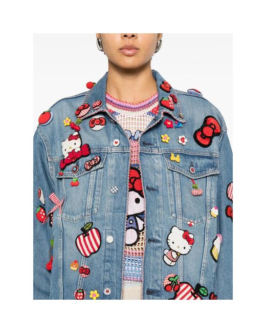Péro Blue Embellished Jacket