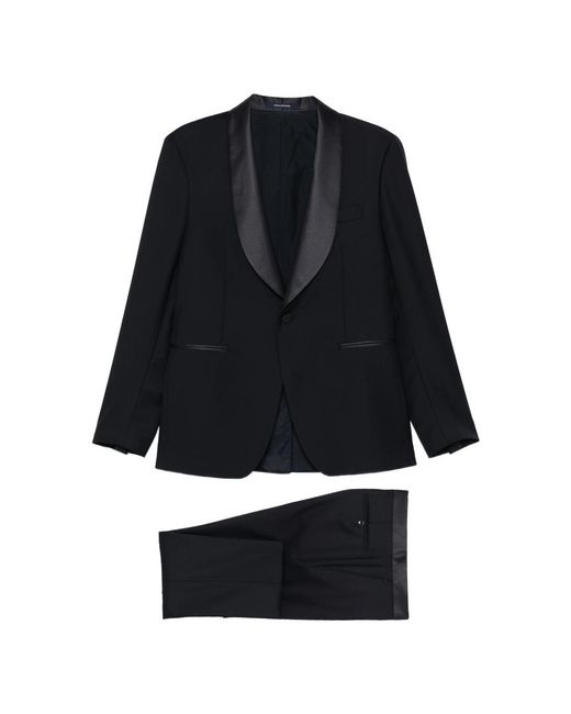Tagliatore Black Suits Blue for men