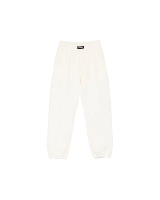 Calvin Klein White Elasticated Trousers