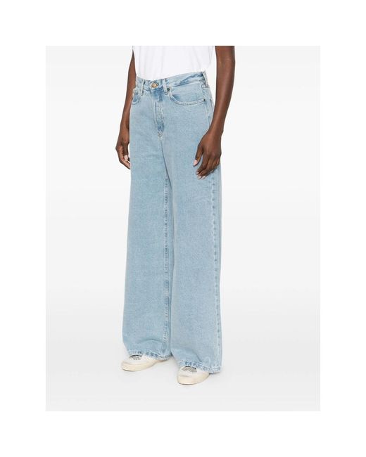 Lois Blue Skater Wide-Leg Jeans