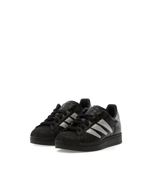 Adidas Black Sneakers With Stripes