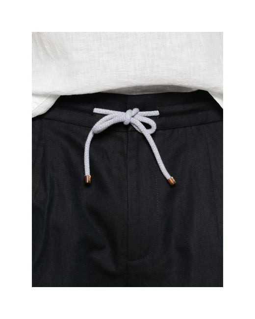 Brunello Cucinelli Black Shorts for men