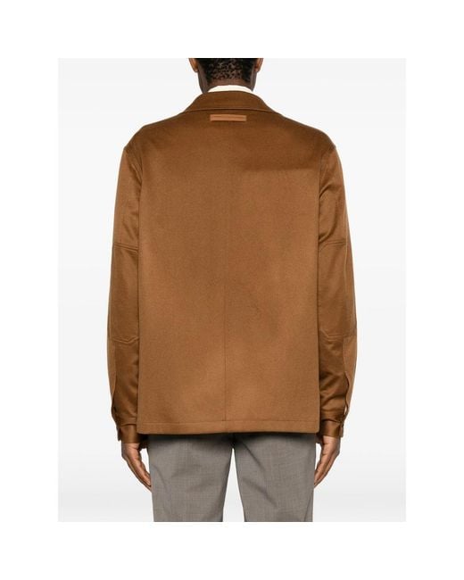 Zegna Brown Shirts for men