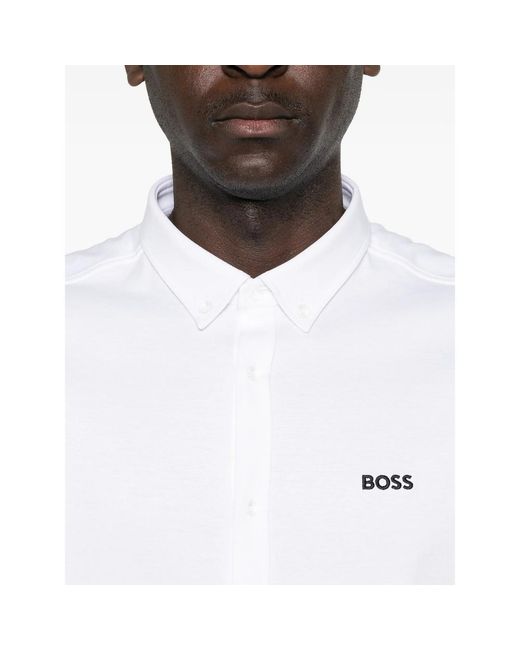 Boss White Short-Sleeve Shirt for men