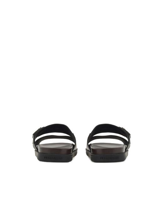 Ferragamo Black Sandals for men