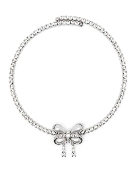 ShuShu/Tong White Butterfly-Motif Choker Necklace