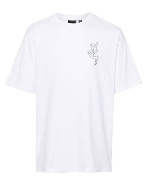 Daily Paper White Reflection Cotton T-Shirt