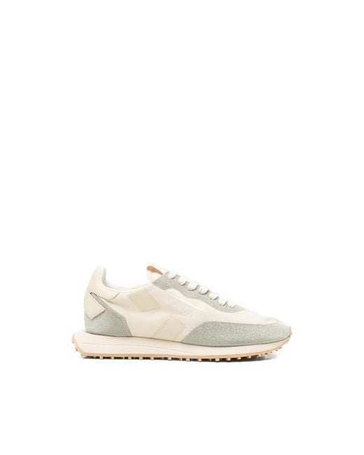 GHOUD VENICE White Rush Glitter-Detail Sneakers