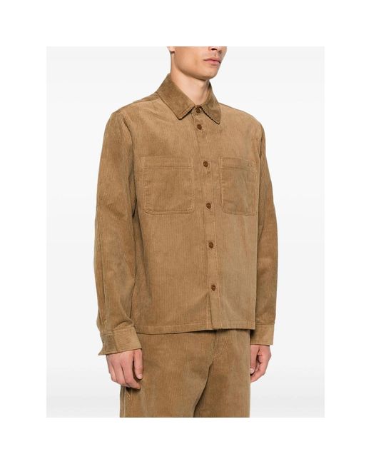 A.P.C. Natural A. P.C. Corduroy Shirt Jacket for men